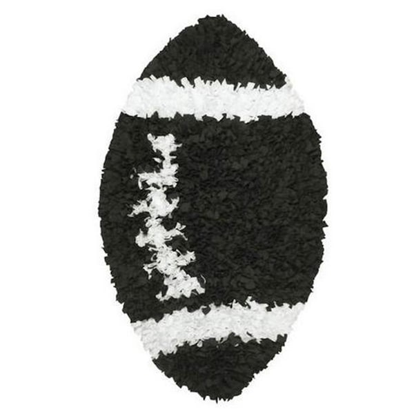 The Rug Market SHAGGY RAGGY FOOTBALL AREA RUG 3X3 SHAPED 02250Q - main